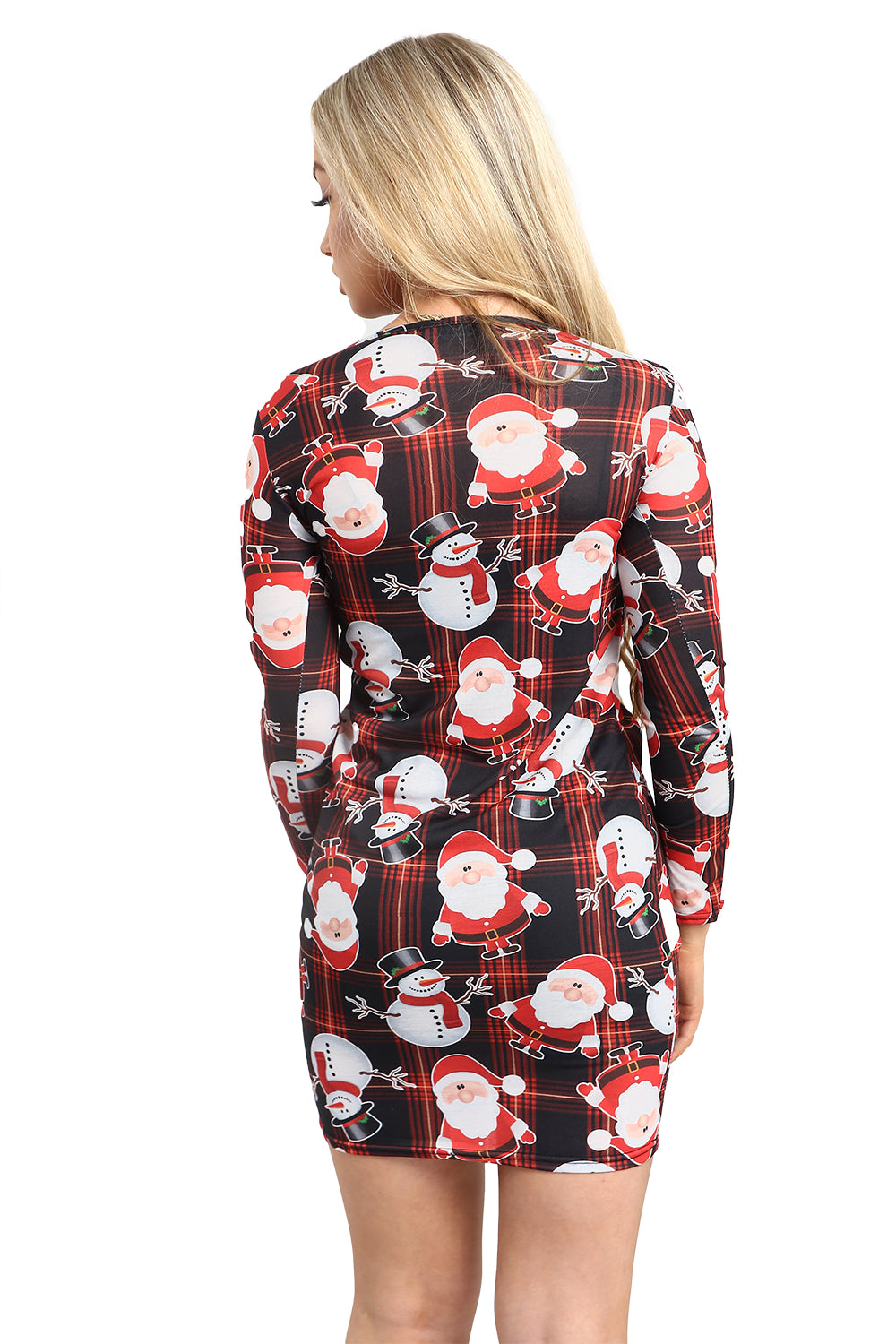 Evie Christmas Santa Rudolph Reindeer Bodycon Dress