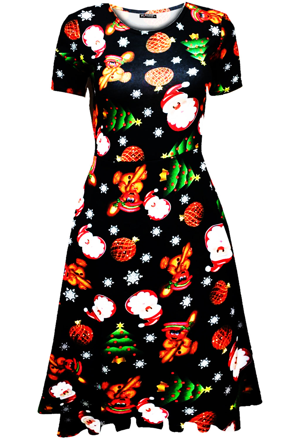 Mila Christmas Santa Snowman Bauble Xmas Dress