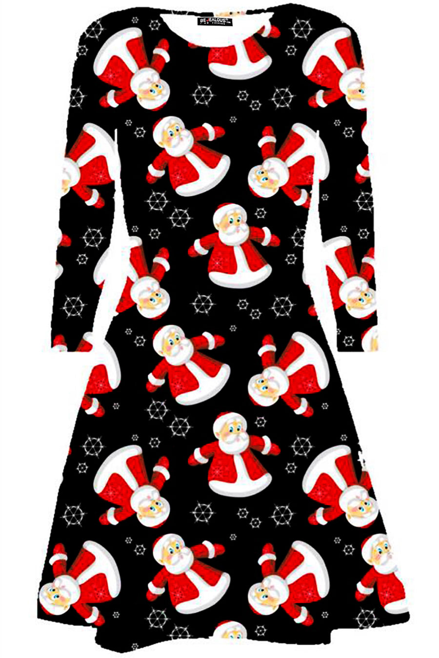 Mila Christmas Xmas Smock Swing Dress