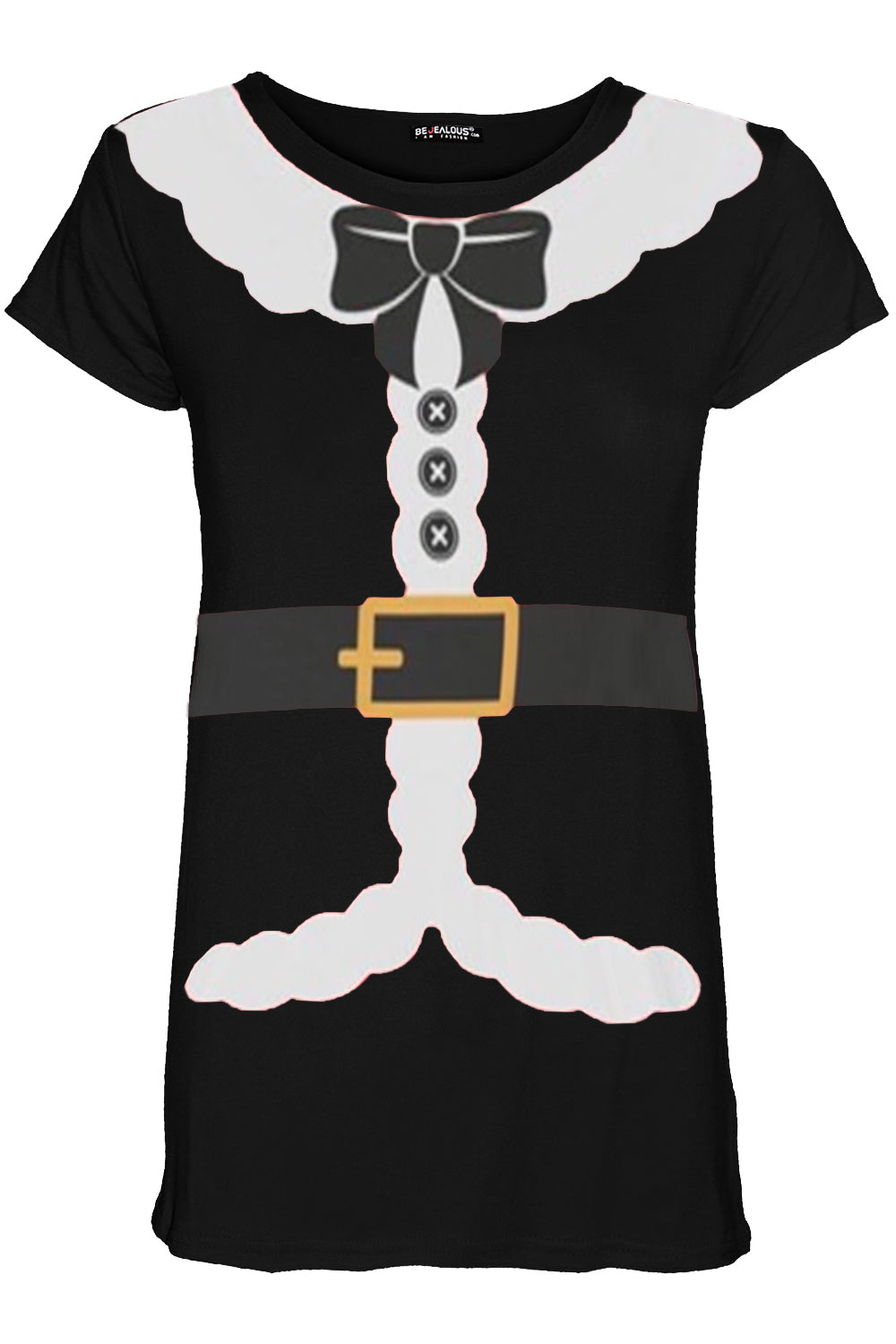 Ava Christmas Santa Claus Ribbon T Shirt