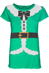 Ava Christmas Santa Claus Ribbon T Shirt