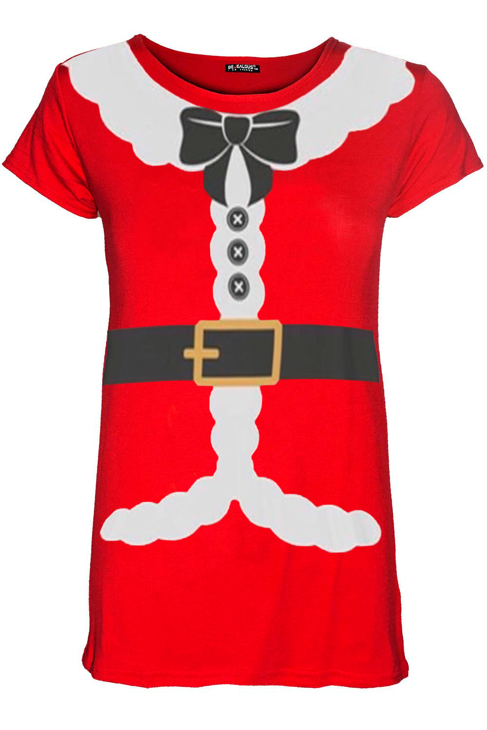 Ava Christmas Santa Claus Ribbon T Shirt