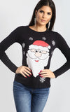 Isla Christmas Snowflakes Santa T Shirt