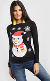 Evie Christmas Snowflakes Snowman T Shirt