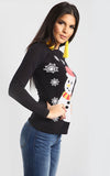 Evie Christmas Snowflakes Snowman T Shirt