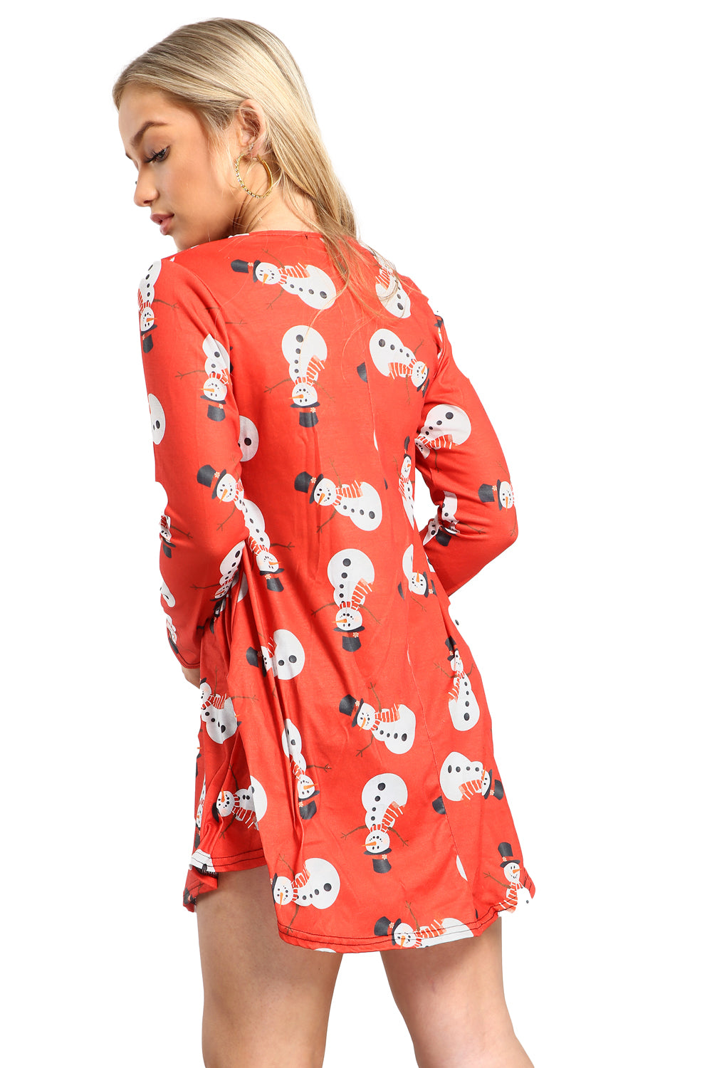 Lily Santa Gifts Christmas Print Swing Dress