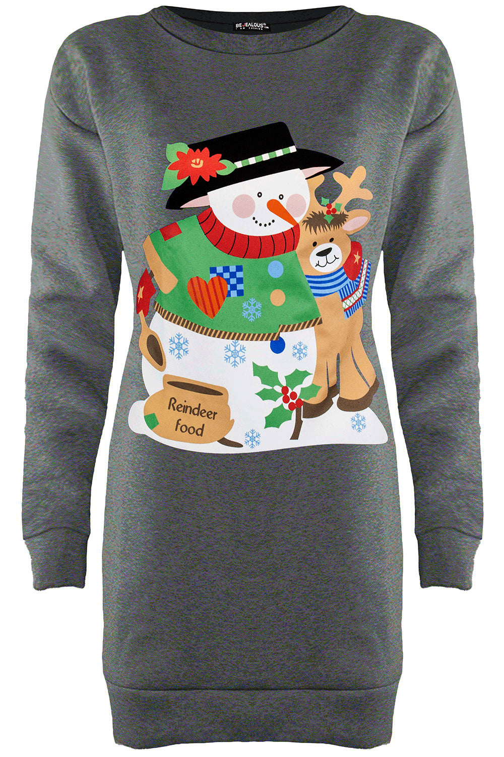 Emma Snowman Reindeer Hug Muffler Sweatshirt