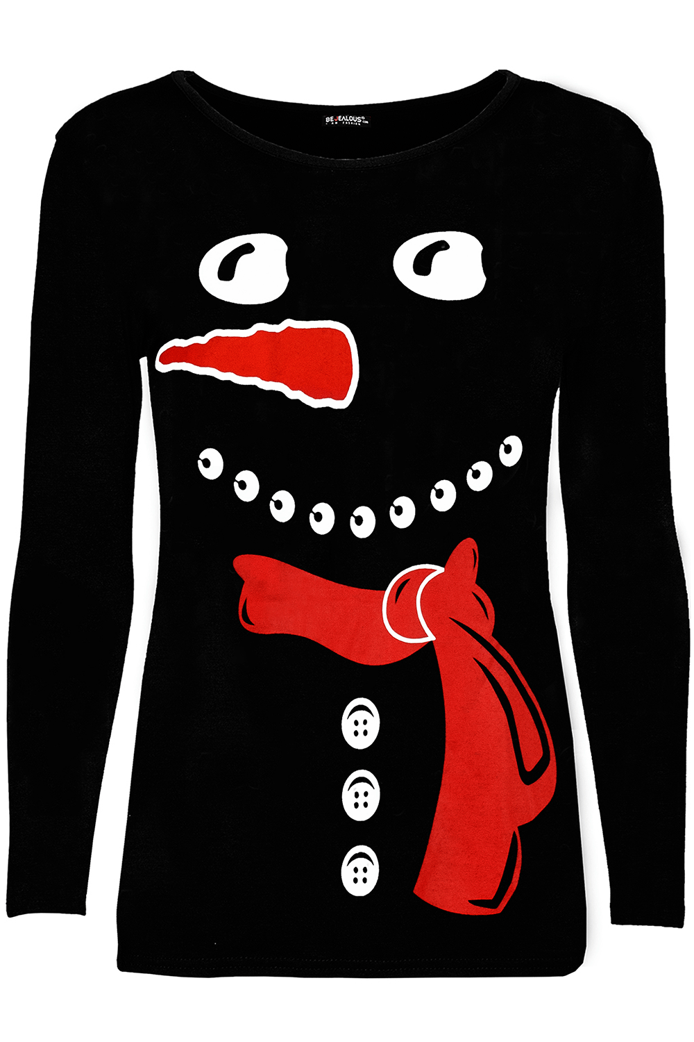Lily Christmas Carrot Nose Snowman Long Sleeve T Shirt