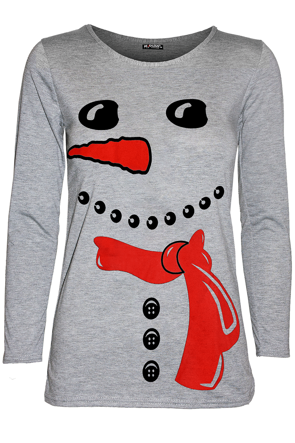 Lily Christmas Carrot Nose Snowman Long Sleeve T Shirt