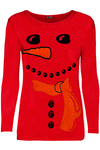 Lily Christmas Carrot Nose Snowman Long Sleeve T Shirt