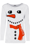 Lily Christmas Carrot Nose Snowman Long Sleeve T Shirt