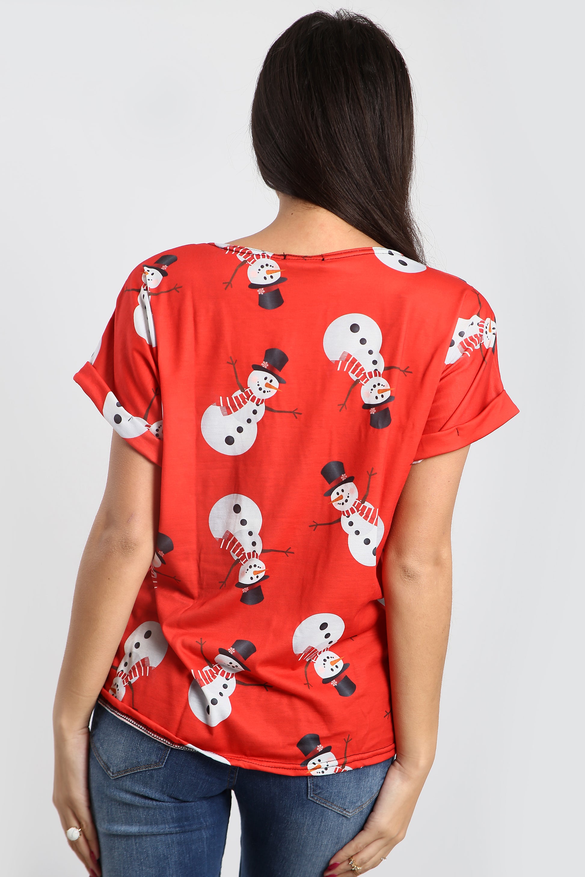 Isla Christmas Santa Reindeer Baggy T Shirt