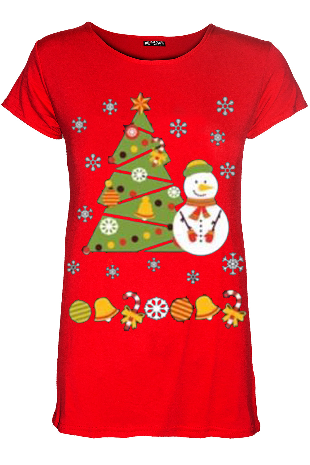 Maisie Christmas Cap Sleeve Xmas T Shirt Top