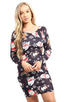 Aria Christmas Santa Reindeer Rudolph Snowflake Bodycon Dress