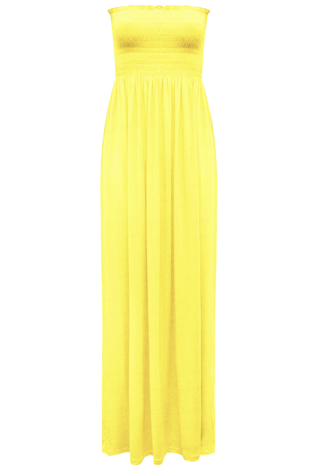 Kiana Ruched Bandeau Jersey Maxi Dress