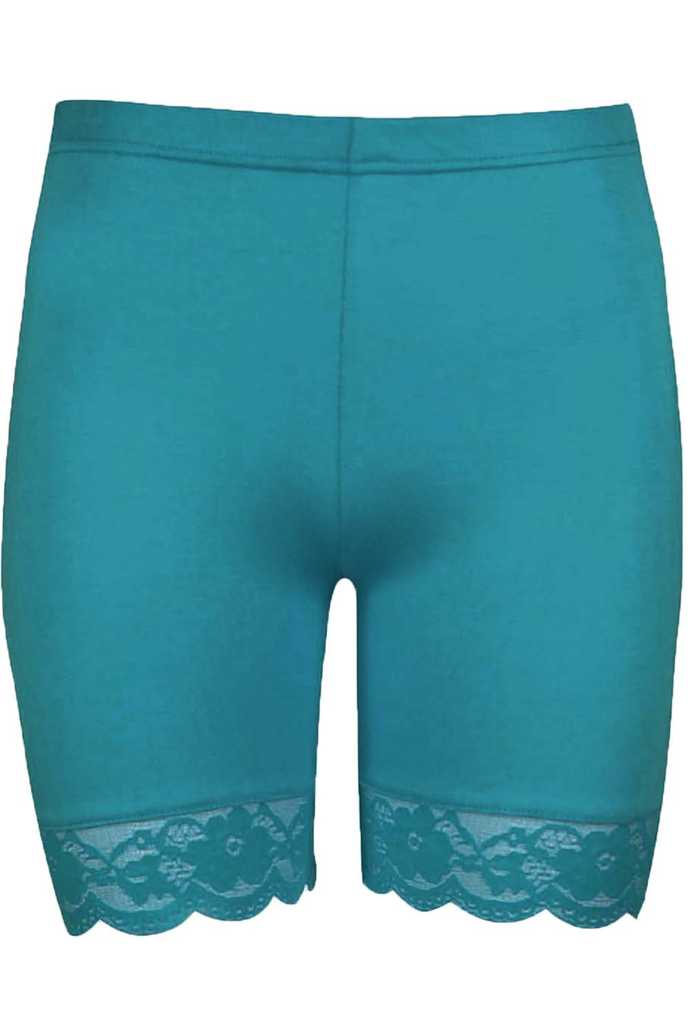 Zoe Lace Trim Basic Jersey Cycling Shorts