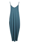 Lola Strappy Draped Jersey Maxi Dress