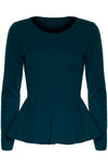 Aria Frill Long Sleeve Mini Dress Top