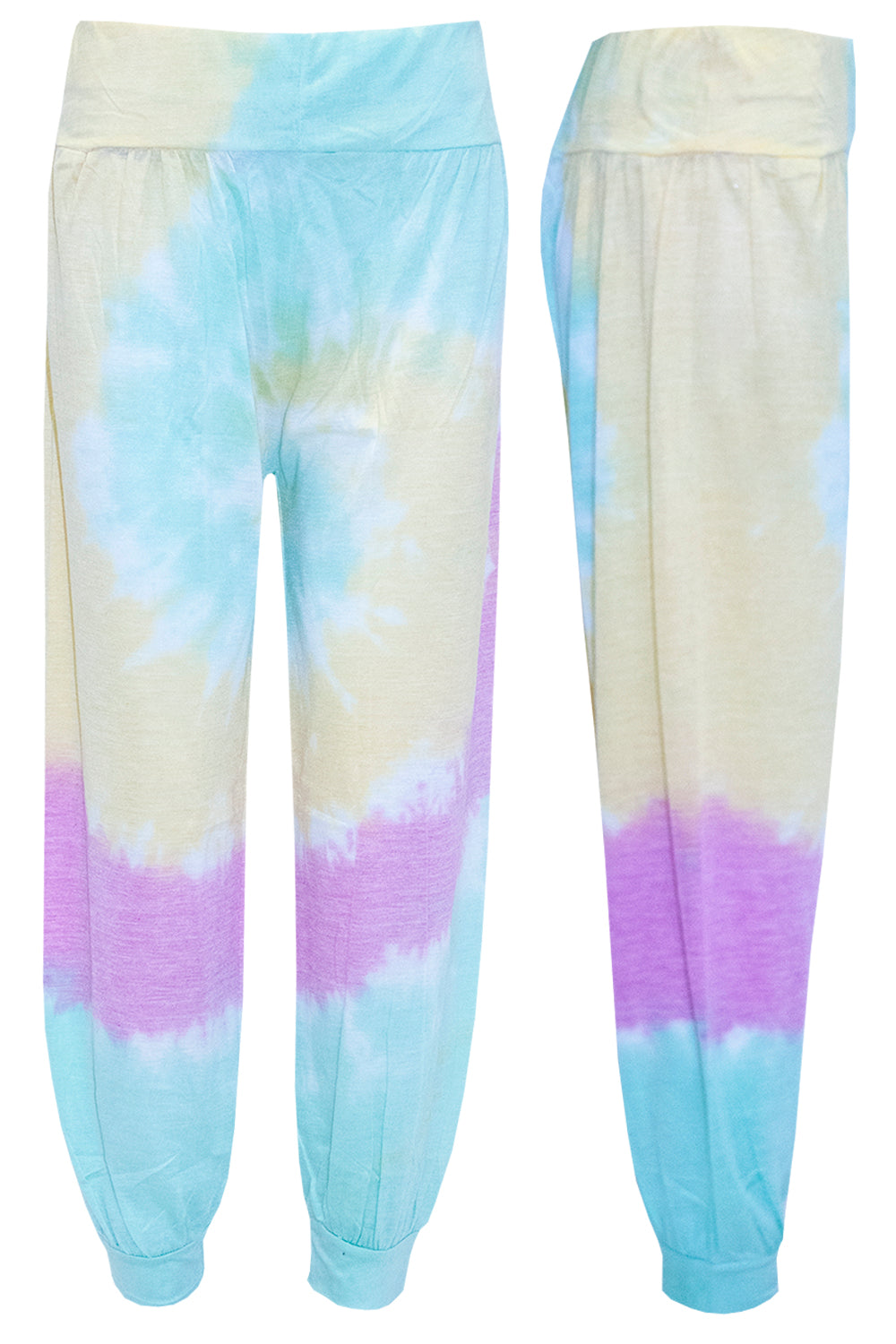 Ava Ali Baba Tie Dye Printed Baggy Leggings
