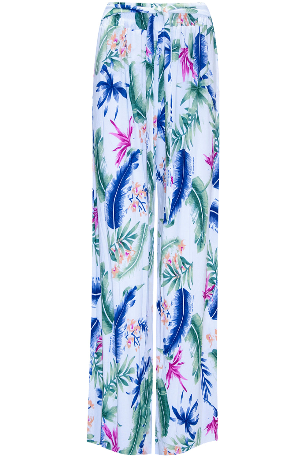 Emily Floral Print Wide Leg Palazzo Pants