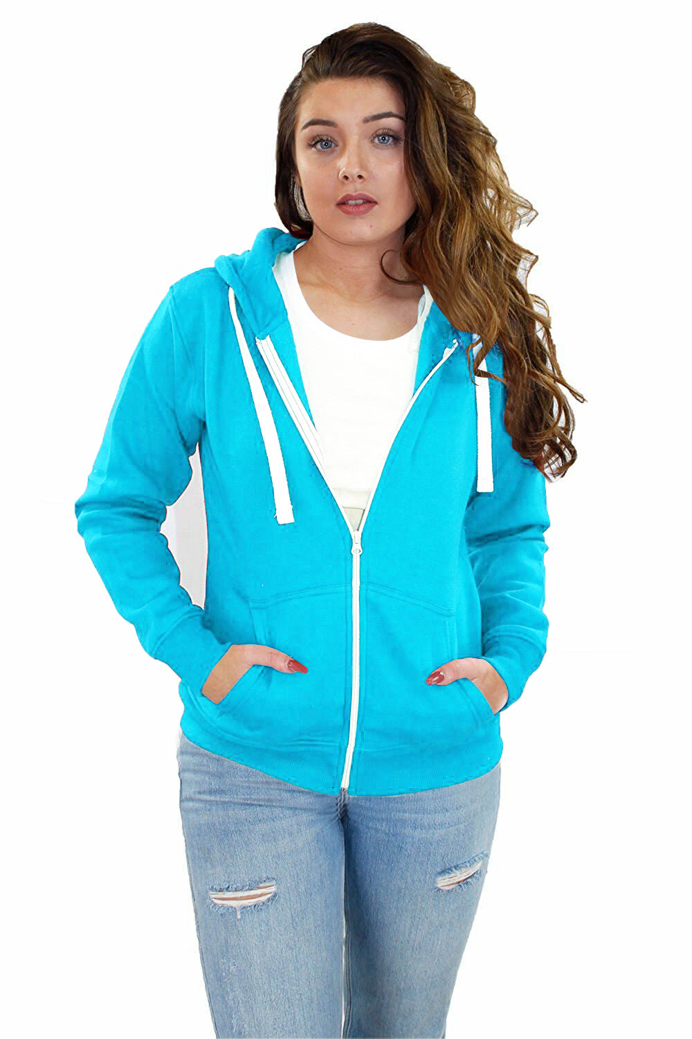 Zara Fleece Lined Zip Up Hoodie