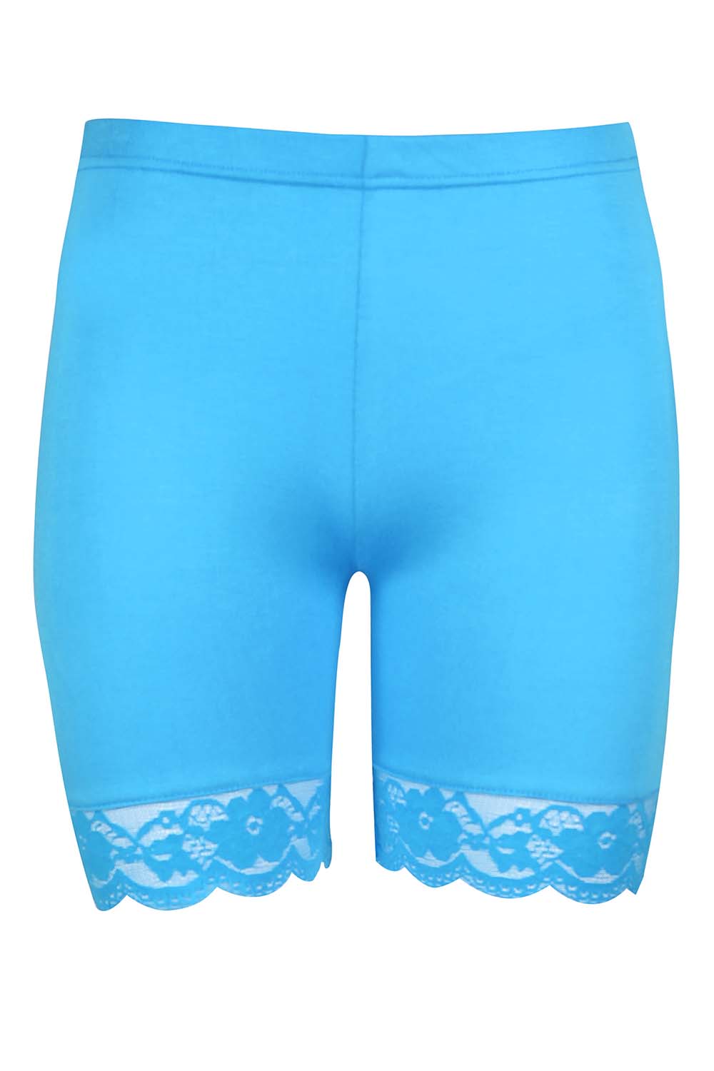 Zoe Lace Trim Basic Jersey Cycling Shorts