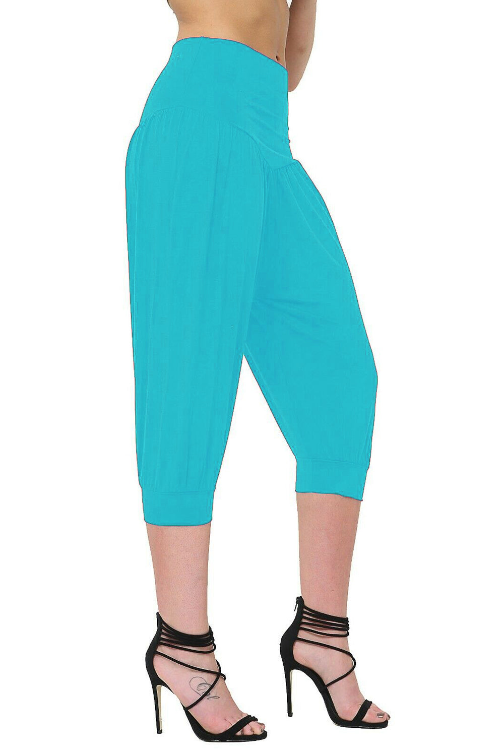 Lola 3/4 Length Ali Baba Plain Harem Pants