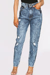 Rose High Waist Denim Mom Jeans