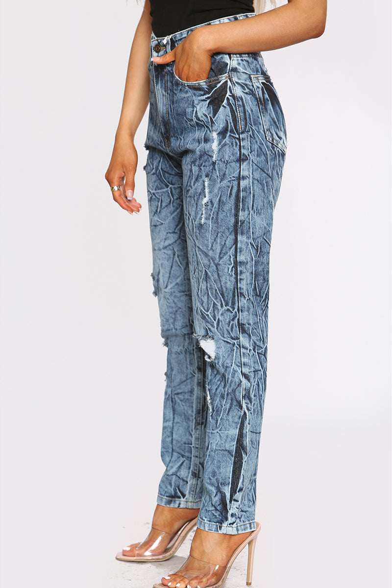 Rose High Waist Denim Mom Jeans