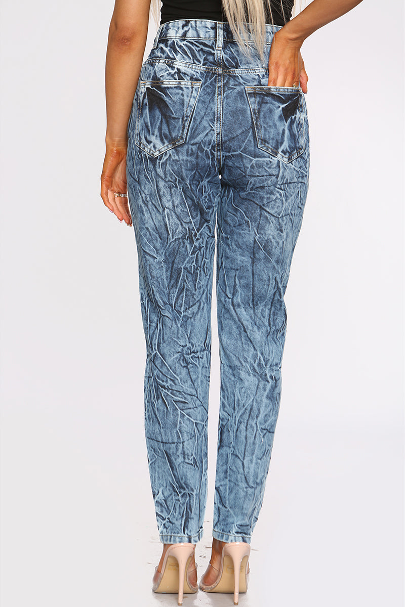 Rose High Waist Denim Mom Jeans
