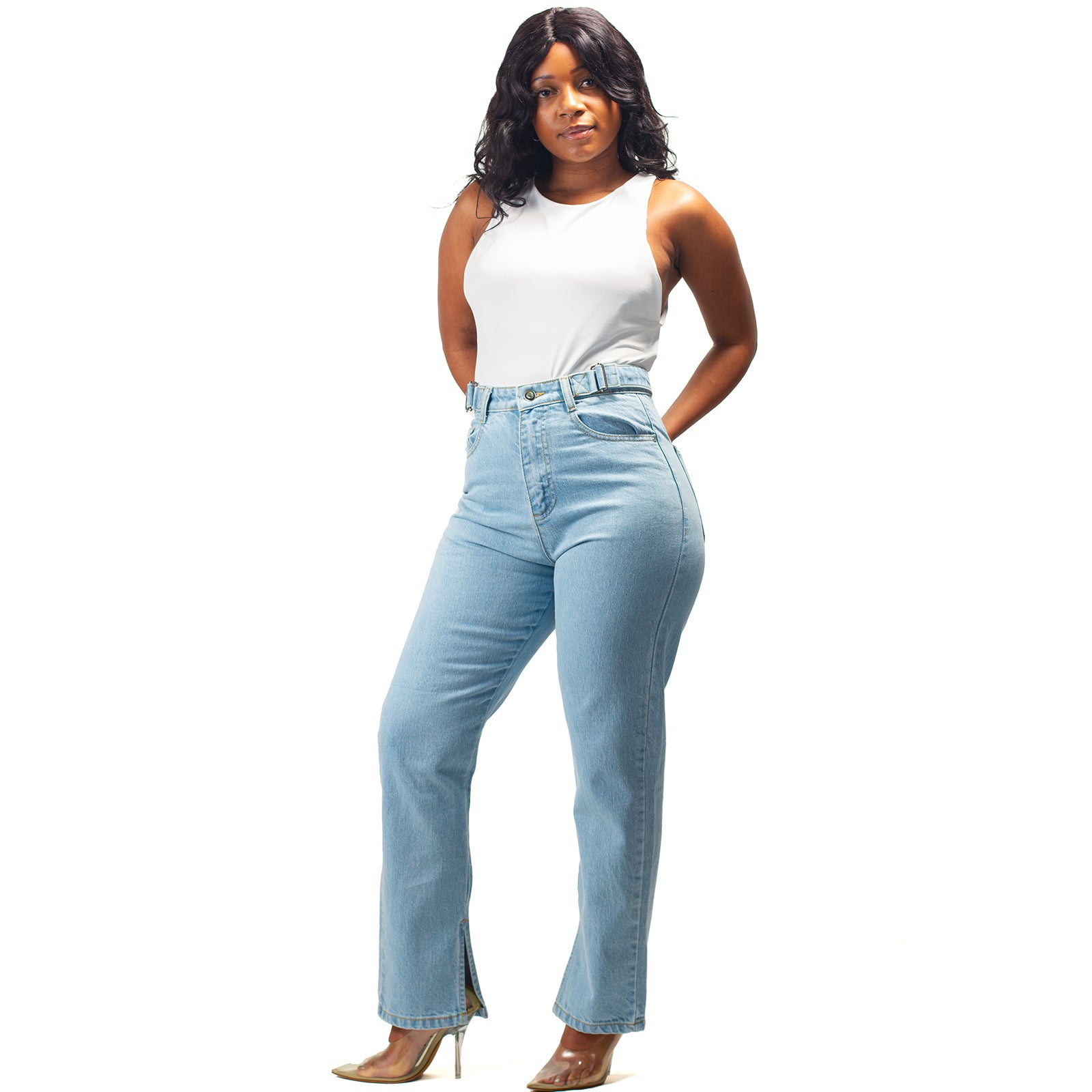 Isabella Denim Mom Jeans