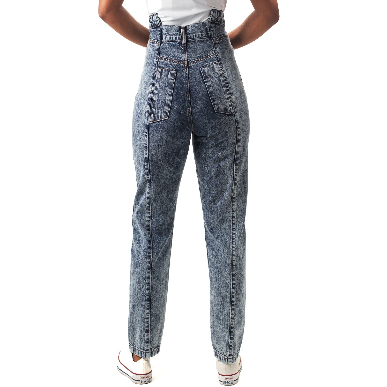 Rose High Waist Denim Mom Jeans