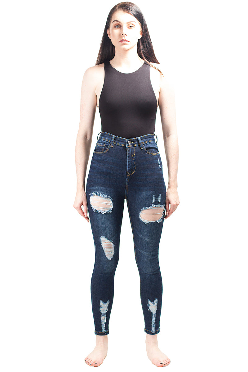 Isla Denim Skinny Mom Jeans