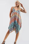 Strappy Draped Harem Jumpsuit in Aztec Print - bejealous-com