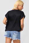 Leopard Graphic Print Red Baggy Tshirt - bejealous-com