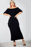 Bardot Basic Jersey Black Slinky Maxi Dress - bejealous-com