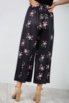 High Waisted Floral Print Culotte Trousers - bejealous-com