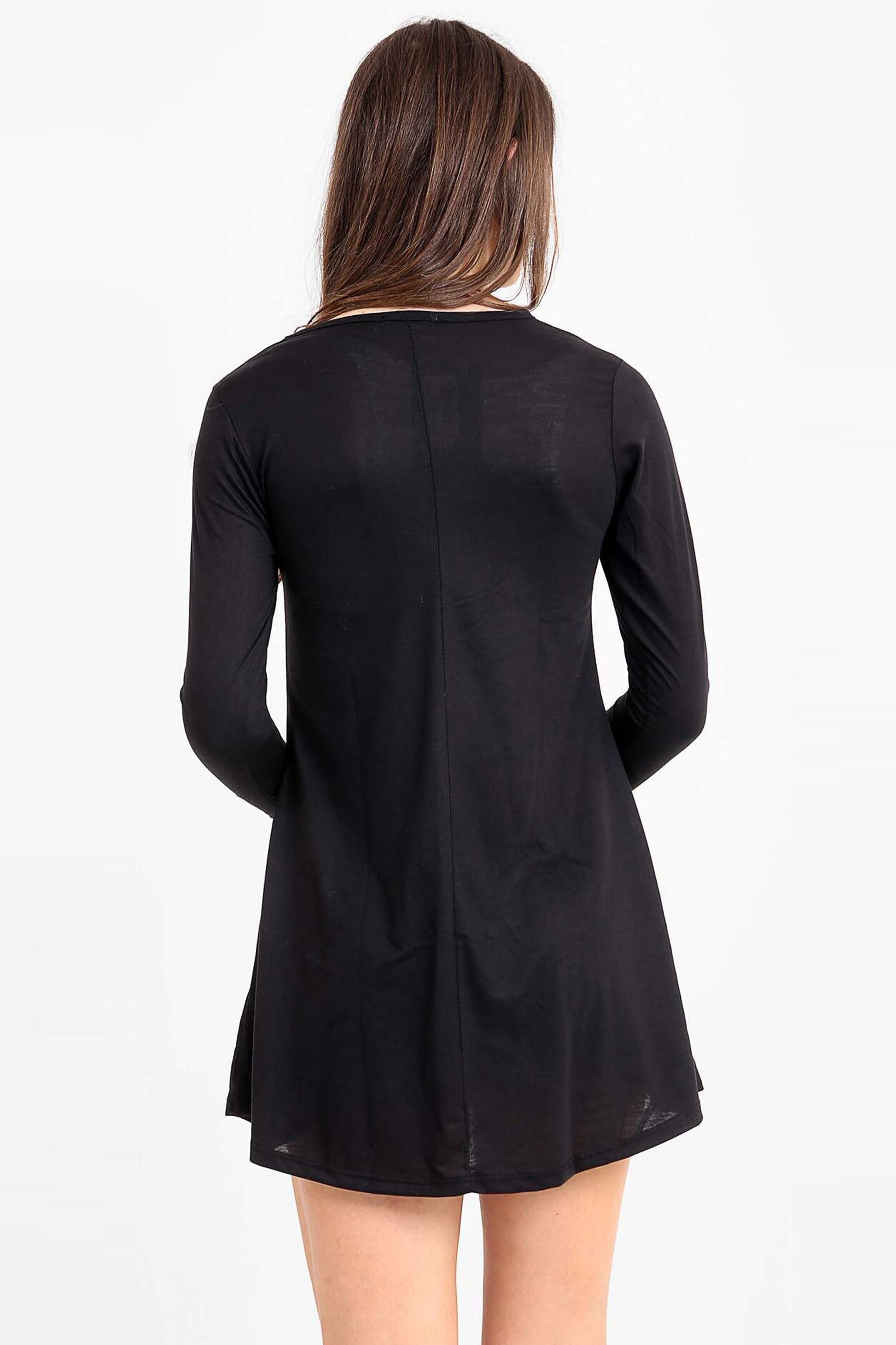 Long Sleeve Vampire Halloween Swing Dress - bejealous-com