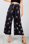 High Waisted Floral Print Culotte Trousers - bejealous-com