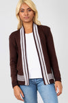 Leila Long Sleeve Striped Knitted Twin Jumper - bejealous-com