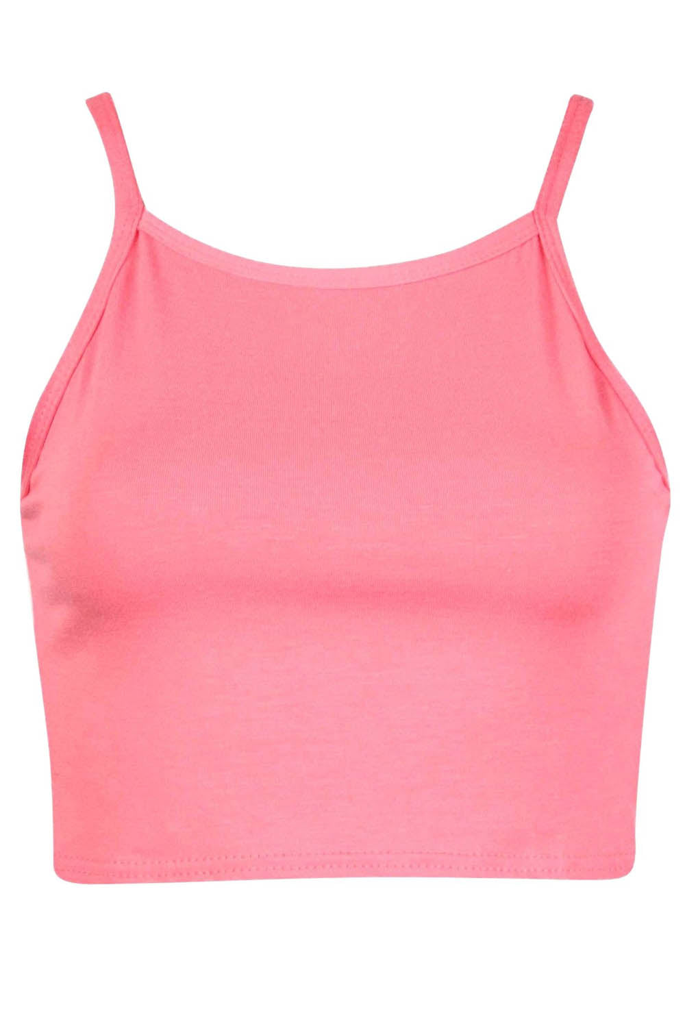 Strappy Grey Basic Jersey Cami Crop Top - bejealous-com