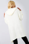 Jamelia Pom Pom Long Sleeve Hooded Cardigan - bejealous-com