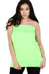 Bardot Shirring Neon Green Slinky Top - bejealous-com
