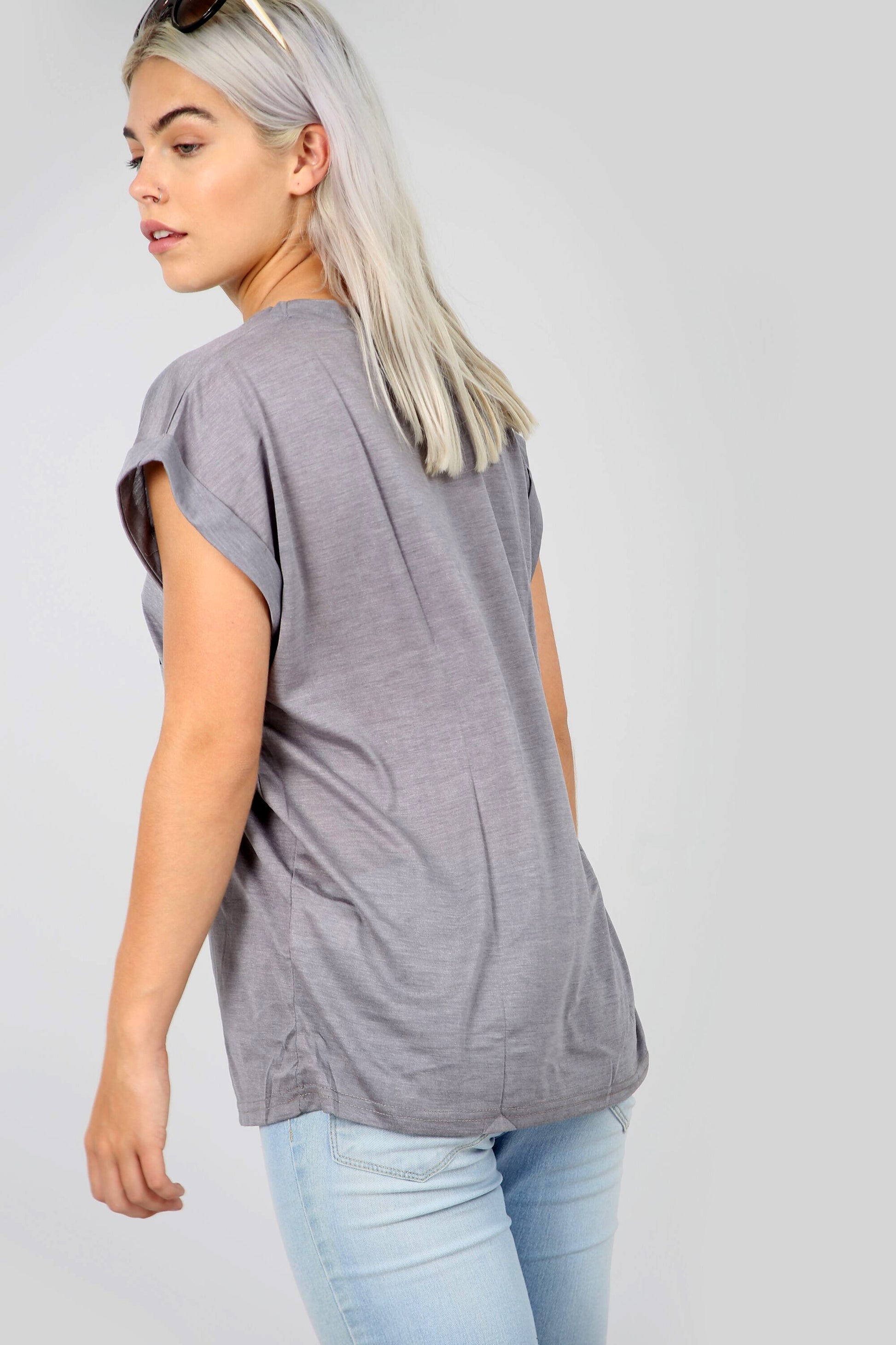 I Am Limited Edition Slogan Turn Up Sleeve Tshirt - bejealous-com