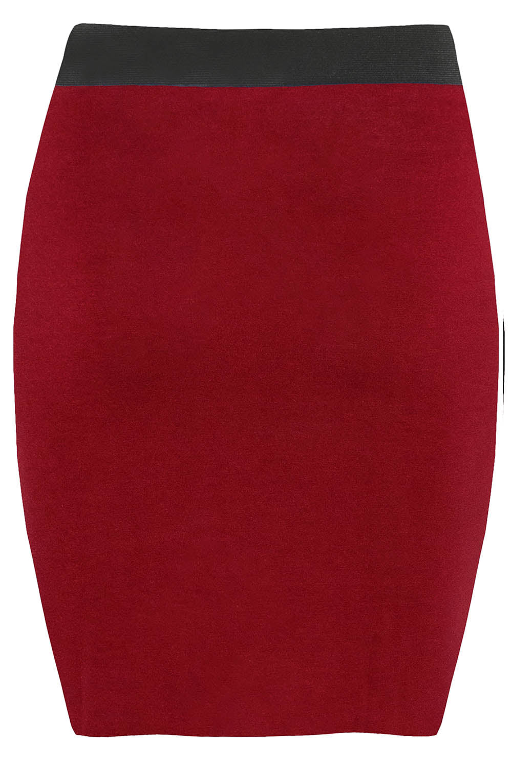 High Waisted Red Mini Tube Skirt - bejealous-com