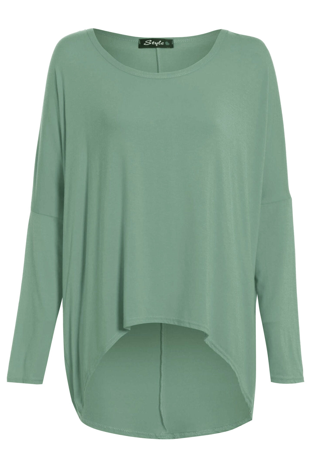 Long Sleeve Round Neck Baggy Top - bejealous-com
