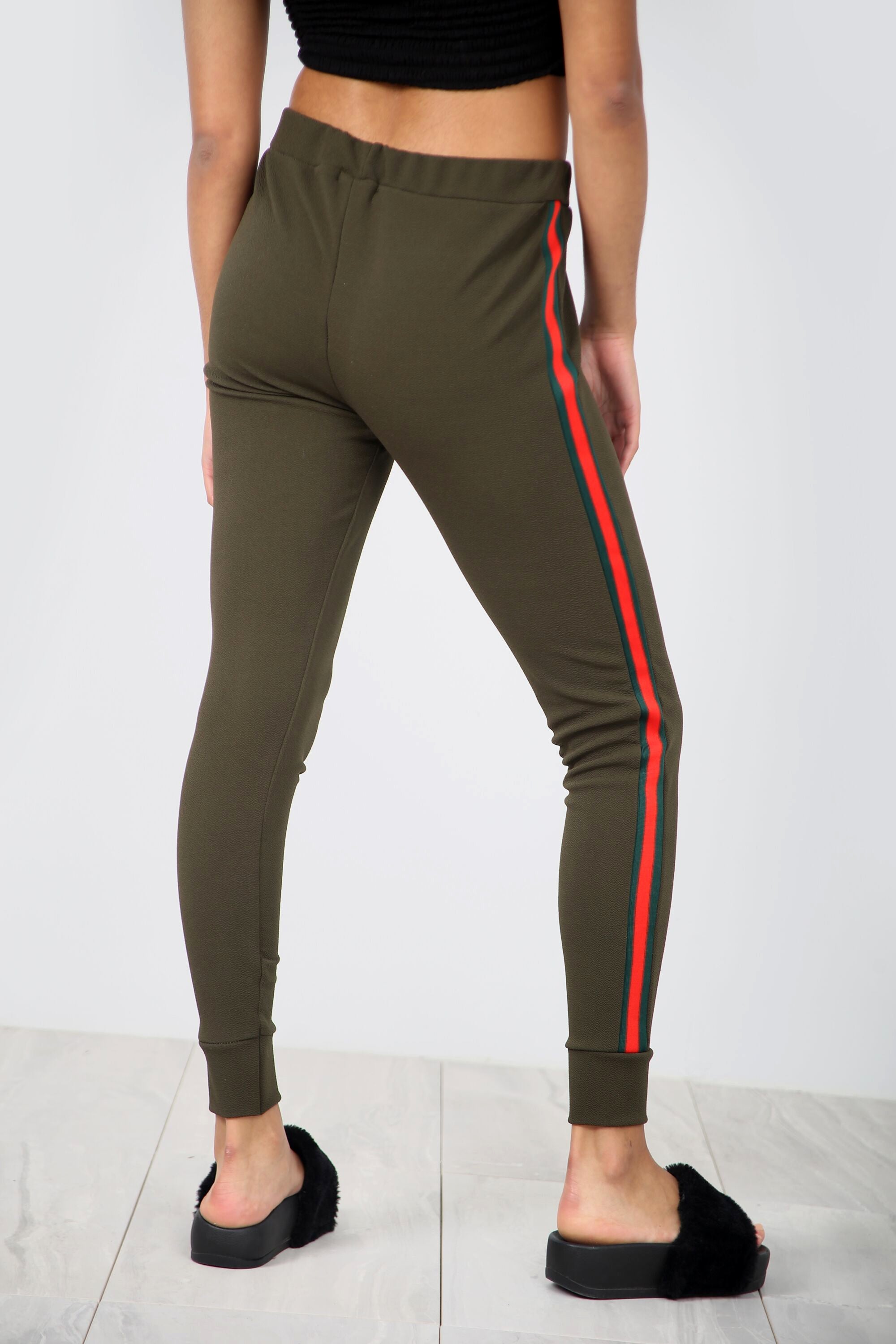 Kayleigh High Waisted Side Stripe Trousers - bejealous-com