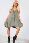 Sleeveless Hanky Hem Basic Mini Dress - bejealous-com