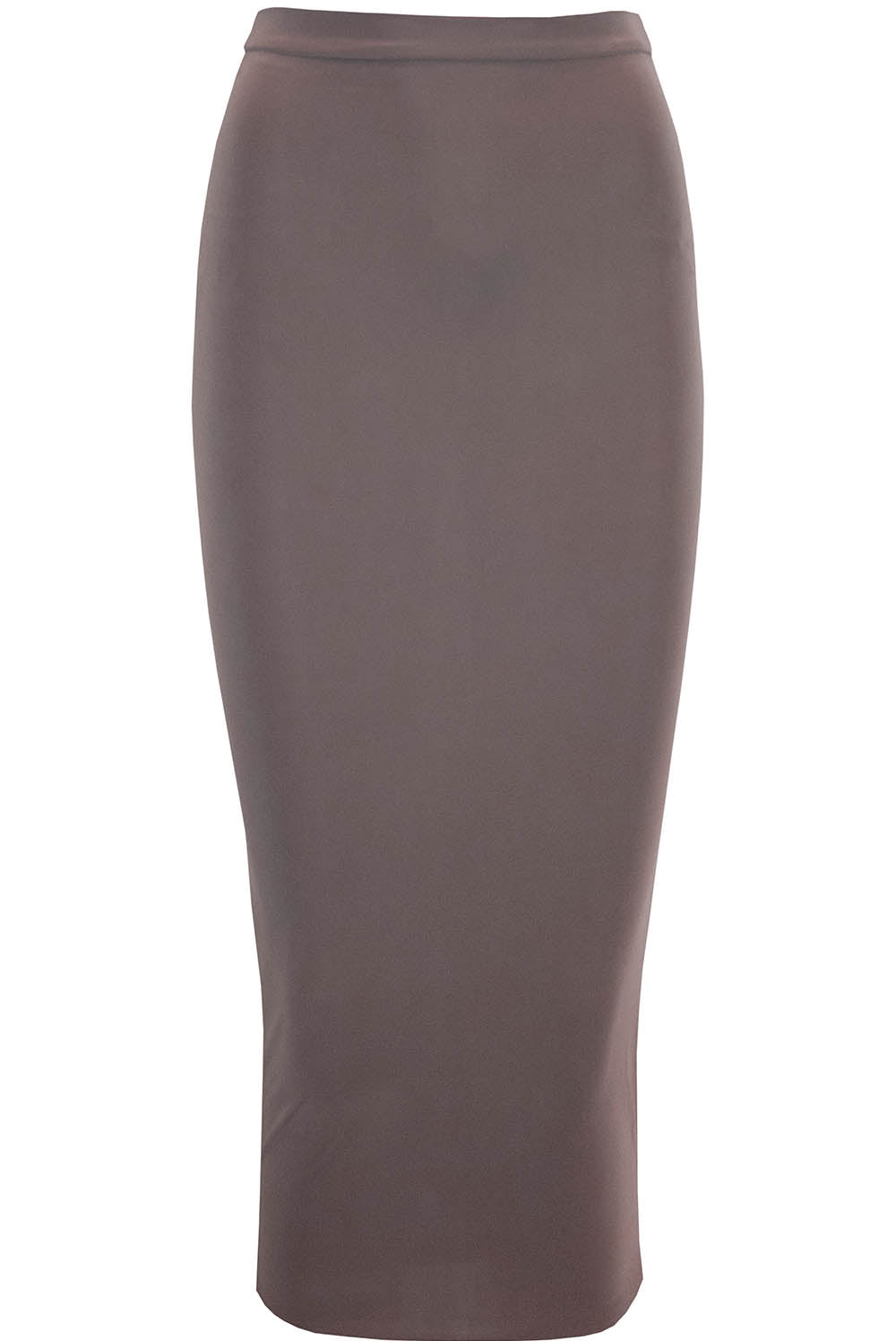 High Waisted Black Slinky Midaxi Pencil Skirt - bejealous-com