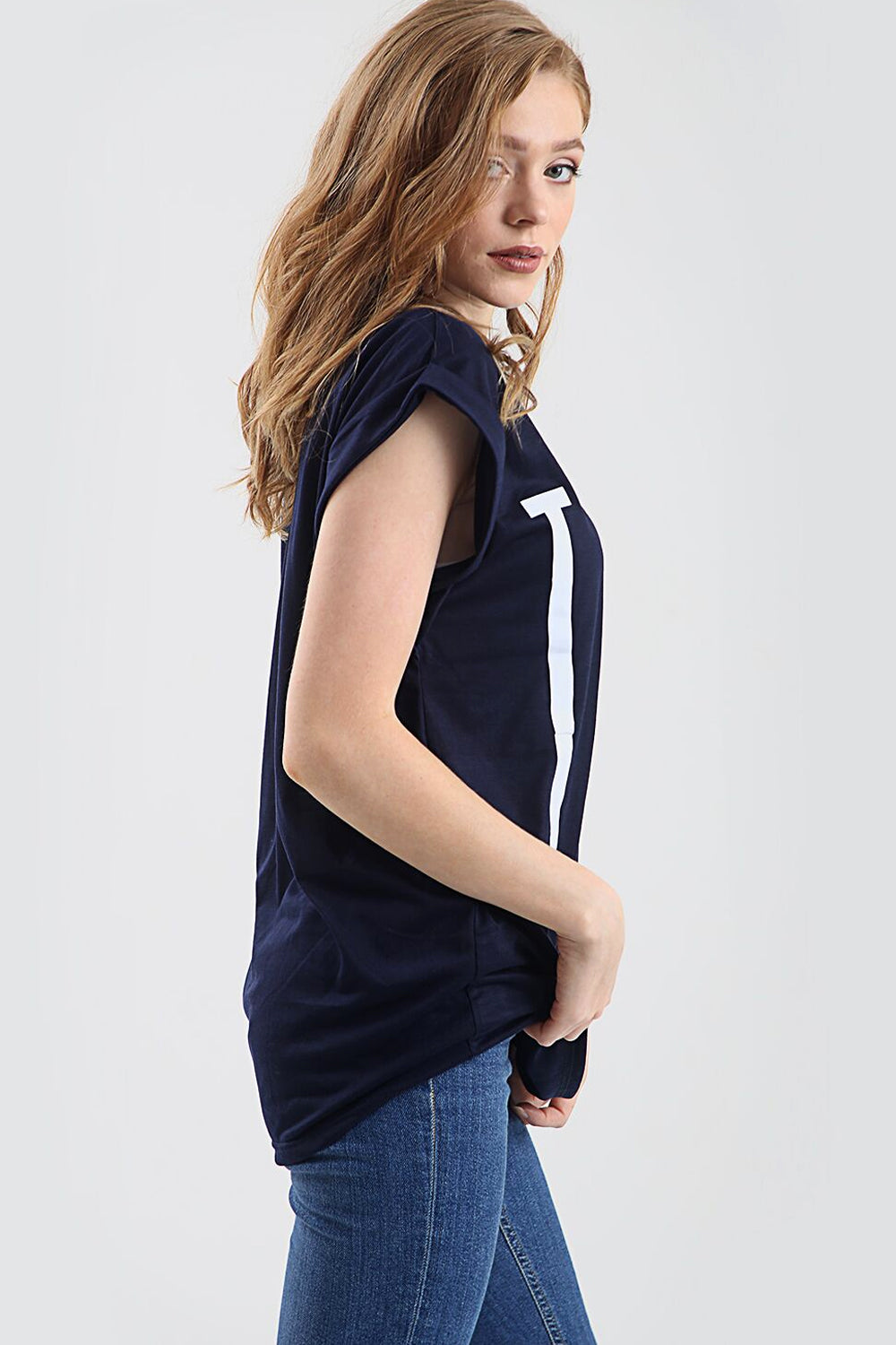 Love Slogan Print Oversized Roll Sleeve Tshirt - bejealous-com
